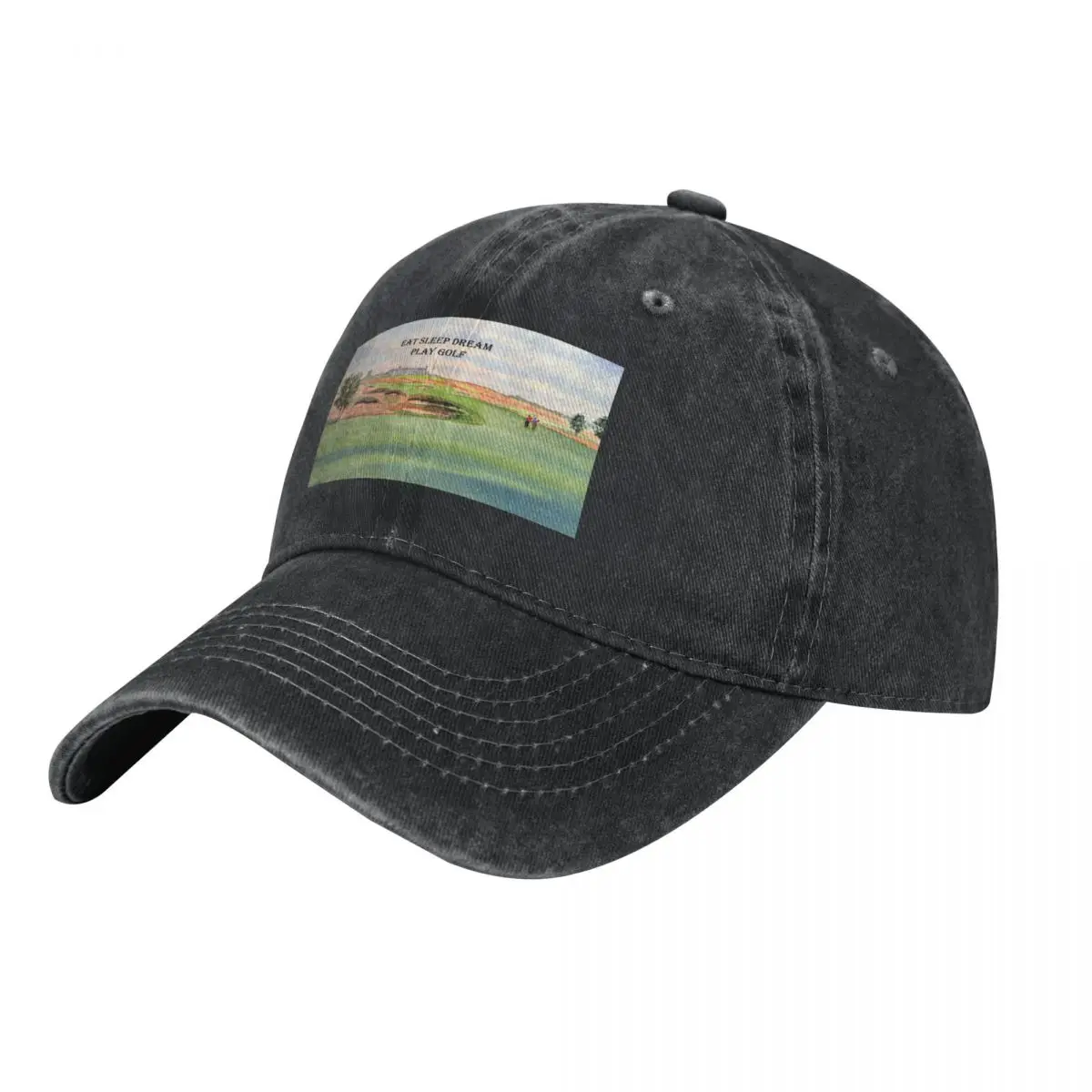 Shinnecock Hills Golf Course with Eat Sleep Dream Play Golf Baseball Cap Icon Sun Cap Woman Men's