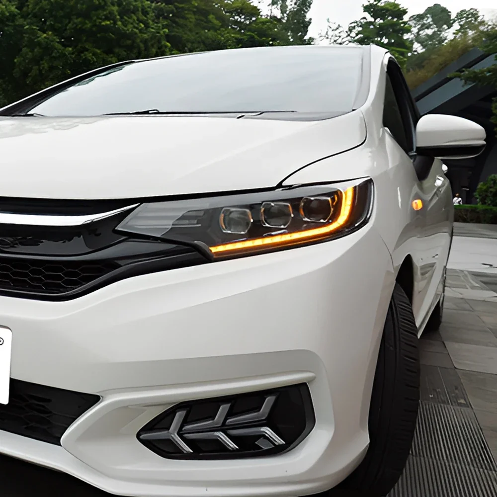 

Автомобильные передние фонари для Honda Fit GK5 2014-2020, светодиодные автоматические фары в сборе, обновление, высокое качество, 3 линзы проектора, аксессуары для инструментов