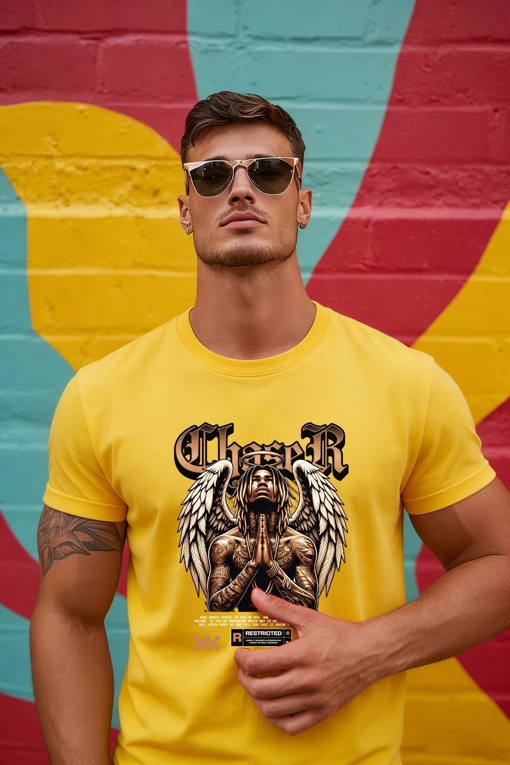 

2026 men's new summer short-sleeved round neck printed T-shirt 100% cotton breathable sweat-absorbent sports soft skin-friendly