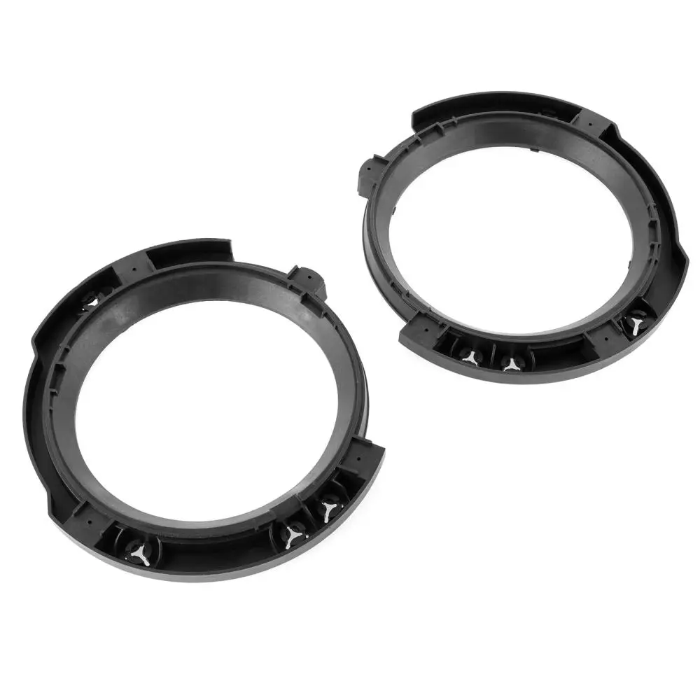 2Pcs 7 Inch LED Headlight Brackets Mount Buckets Base Hoods Plastic Ring For Jeep Wrangler JK 2007-2017 / TJ 1997-2006