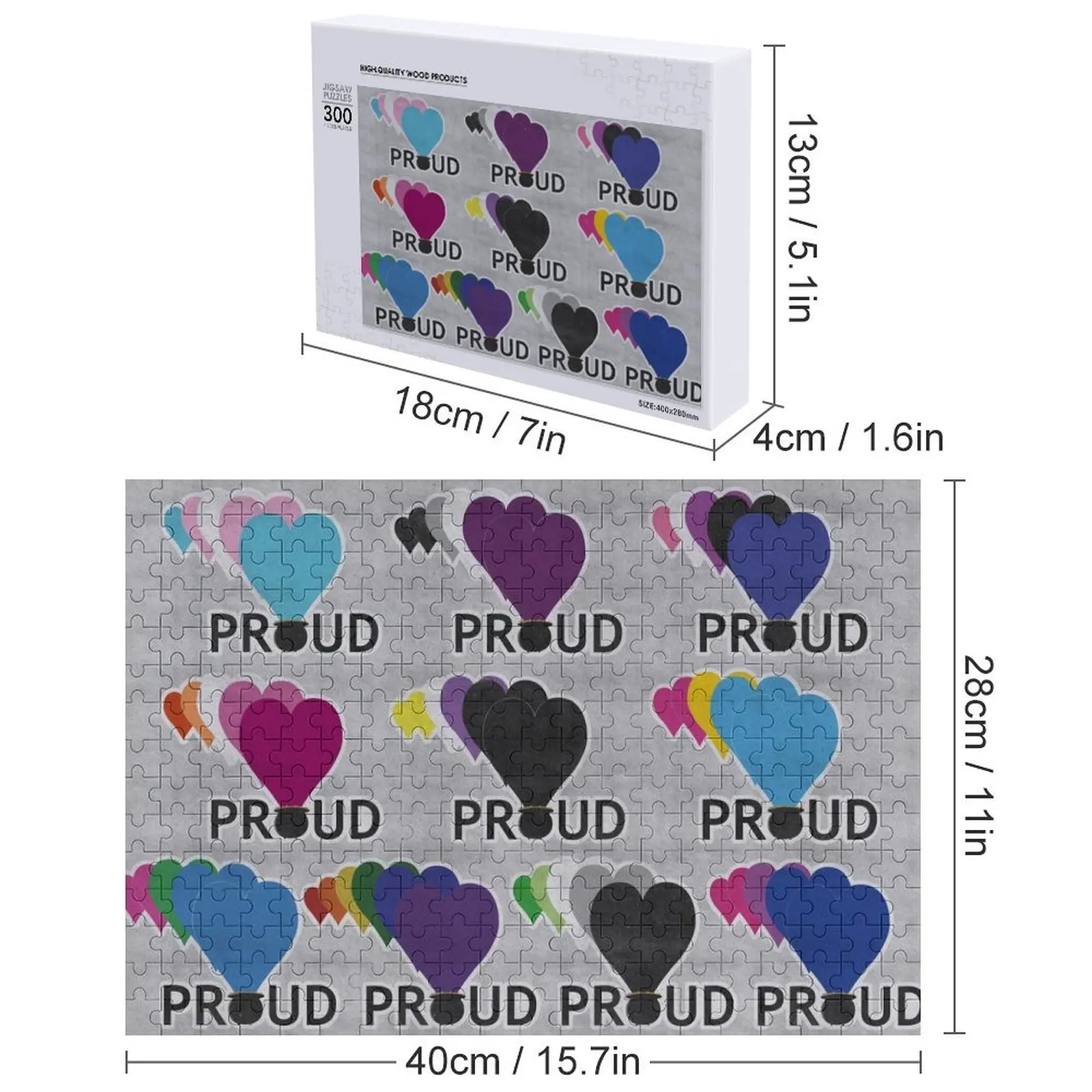 LGBTQIA + أحجية الصور المقطوعة الفخورة، هدايا شخصية، هدية شخصية، لغز متزوج