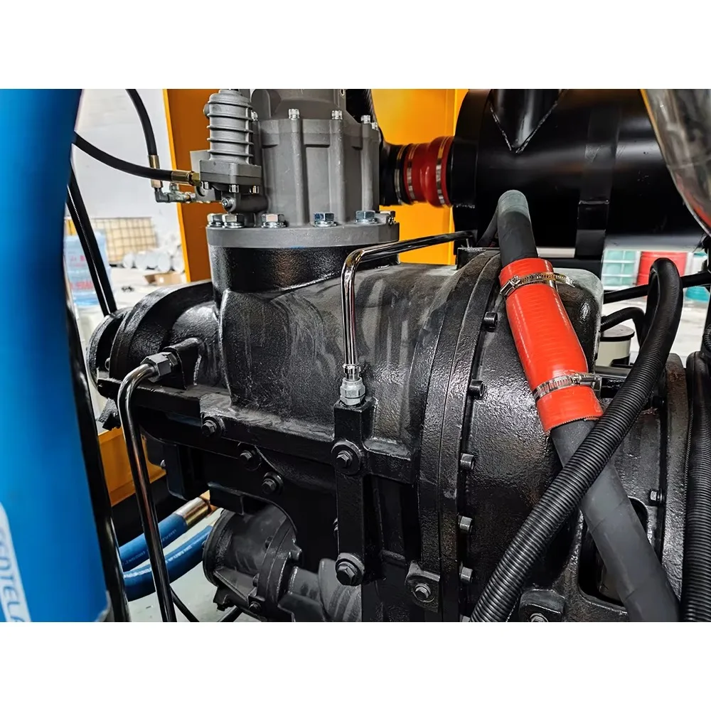 35 Bar Industrial Diesel Screw Air Compressor Two Stage Compression High Pressure Lubricated Motor 220V Durable Machine