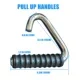 New Solid Steel Pull  Handles,  Grip  Handles   Gym Pull  Workouts, Resistance Band Handles, Gym Handles