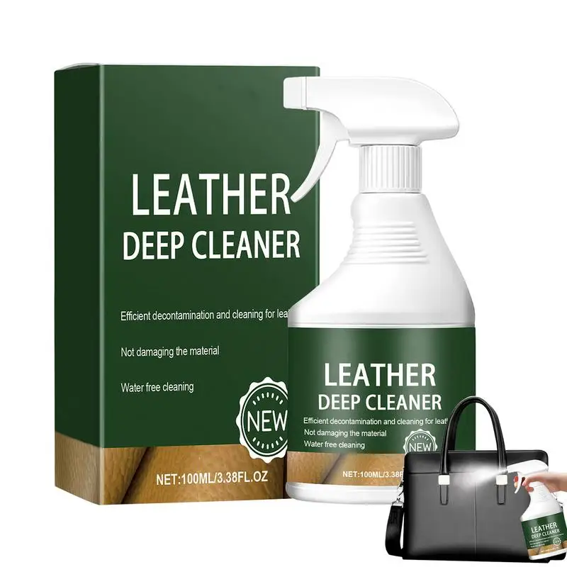 

Leather Cleaner Leather Restorer For Couches 100ml Car Leather Cleaner Spray Leather Care Spray For Leather Renovation Sofa Car