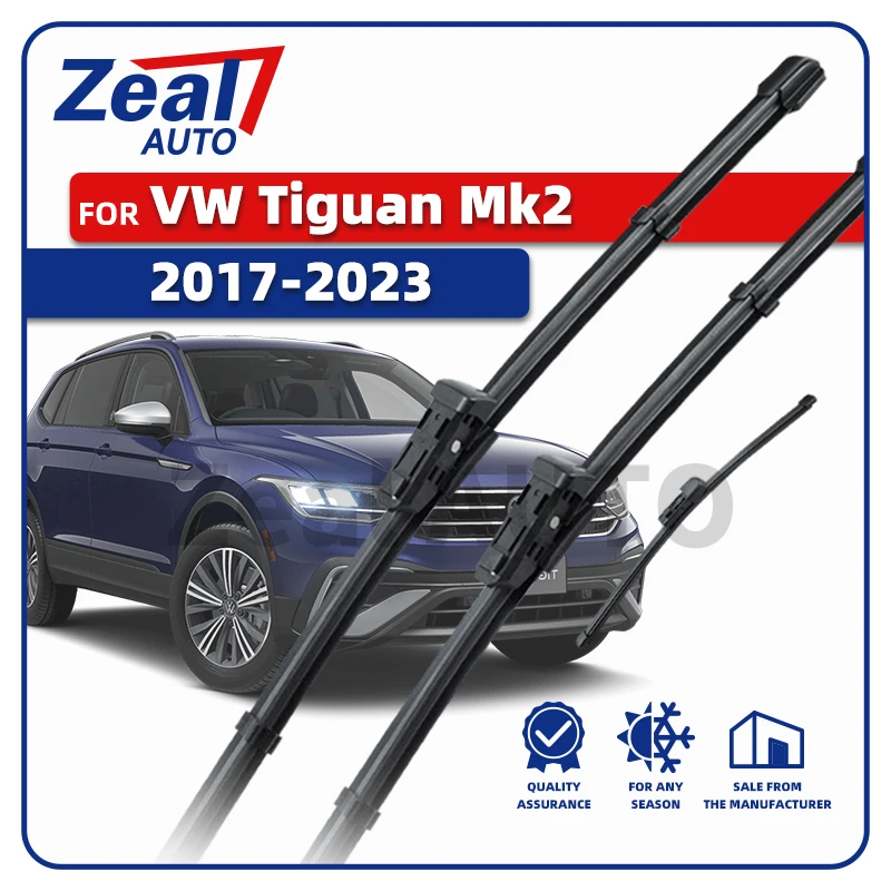 LHD Vorne Hinten Wischerblätter Für Volkswagen VW Tiguan Mk2 2017 - 2023 2018 2019 2020 Allspace RLine eHybrid 26 "21" 14" Zubehör