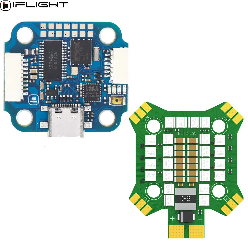 

IFlight BLITZ Mini F4 Stack с BLITZ Mini F4 Контроллер полета/BLITZ Mini E55 4-в-1 2-6S ESC для FPV гоночного дрона