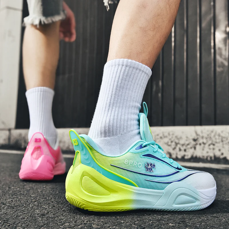 新しいバスケットボールシューズメンズ通気性快適なスニーカートレーニングスポーツバスケットボールシューズ女性のスニーカー