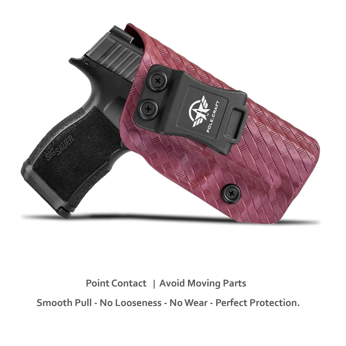 P365XL الحافظة IWB Kydex الحافظة مخصص صالح: Sig Sauer P365XL مسدس داخل حزام مخفي تحمل-Adj. غير قادر على الاحتفاظ