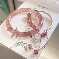 Chinese Style Tassel Beaded Bracelet for Women Retro Butterfly Pendant Charm Bracelets Temperament Bangles Fashion Jewelry Gifts