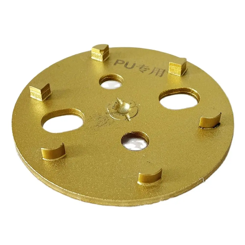 4 inch 100mm Specialized Silicon PU Grinding Disc Epoxy Curing Floor Grinding Block PCD Alloy Grinding Head Diamond Stone Tool