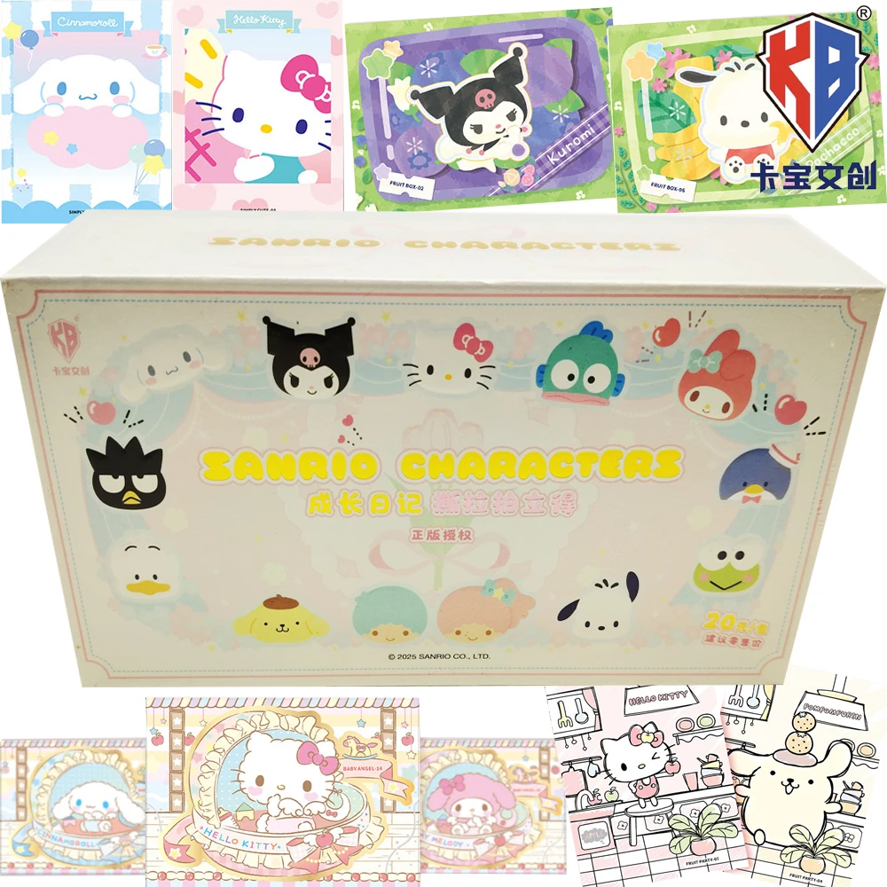 

Genuine Kabao Sanrio Collection Cards Japanese Cartoon Star Characters Sweet Dream Series Theme Tear Pull Polaroid Cards Gifts
