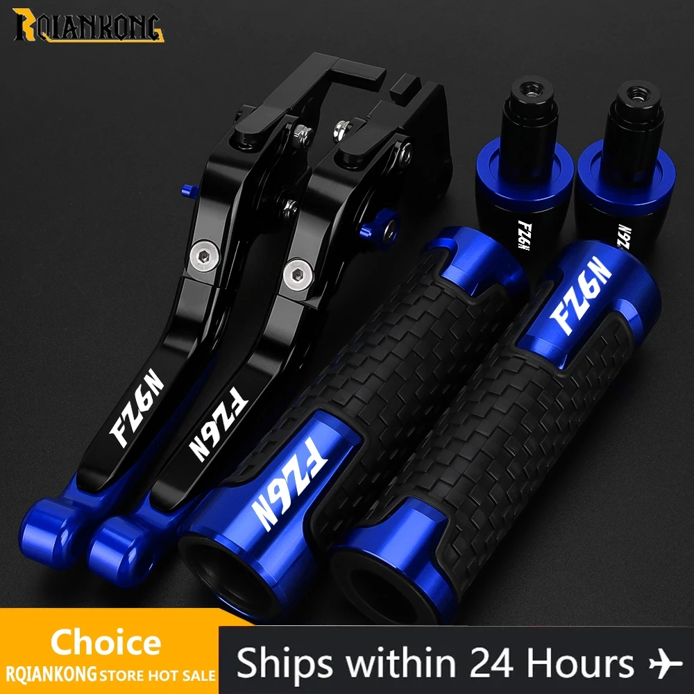 Alavancas de freio e embreagem ajustáveis para motocicleta, guidão, extremidade para yamaha fz6n FZ-6N FZ6-N fz 6n 1998-2003 2002 2001 2000 1999