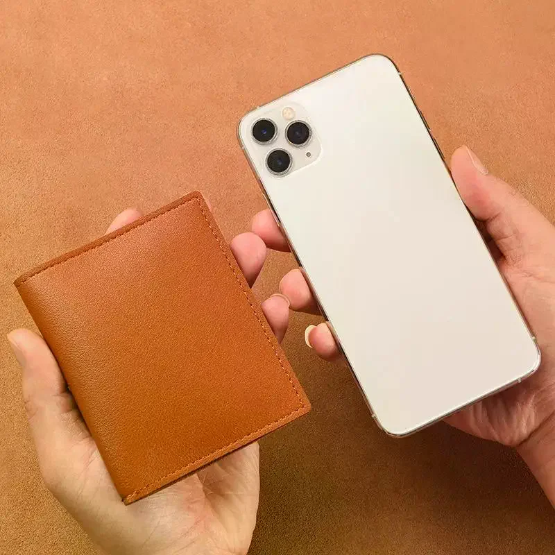 Ultra-thin Small Bank Card Multi Card Slot Card Holder Wallet Women Men Credit Card Bag Male Card Holder Solid Leather Wallet