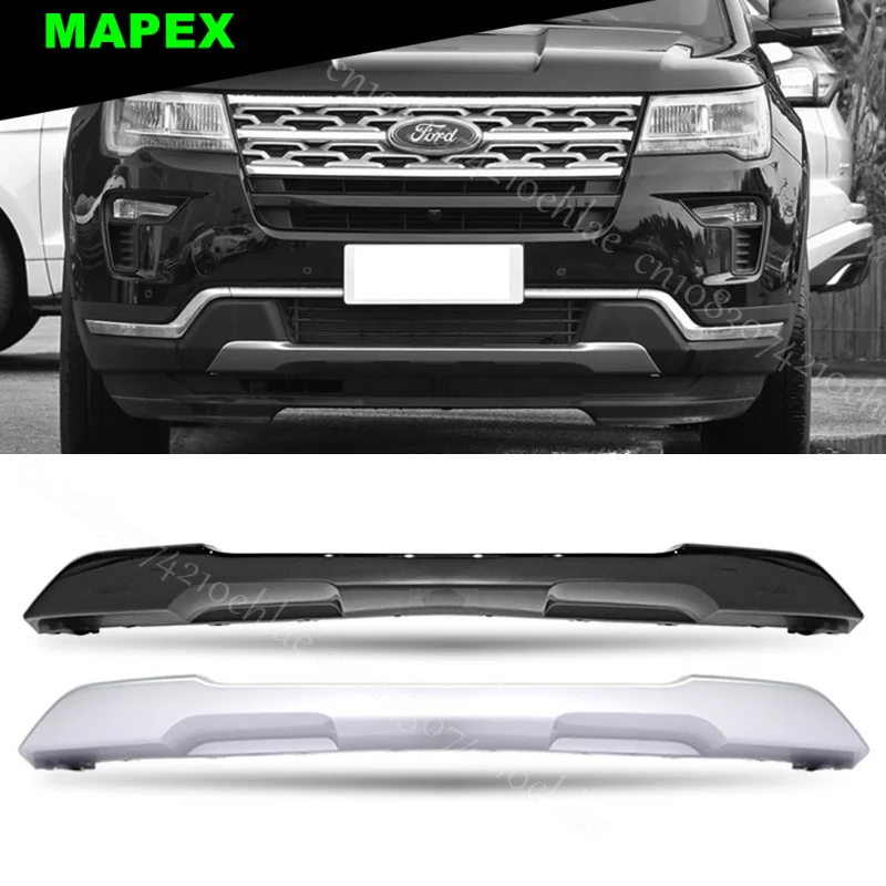 Front Lower Bumper Skid Plate Glossy Black For 2018-2019 Ford Explorer