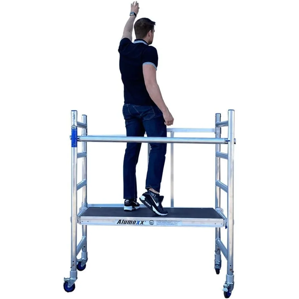 Scaffolding | Multipurpose | Aluminum | 9' Working Height , 330 lbs Load , Alumexx X-UP