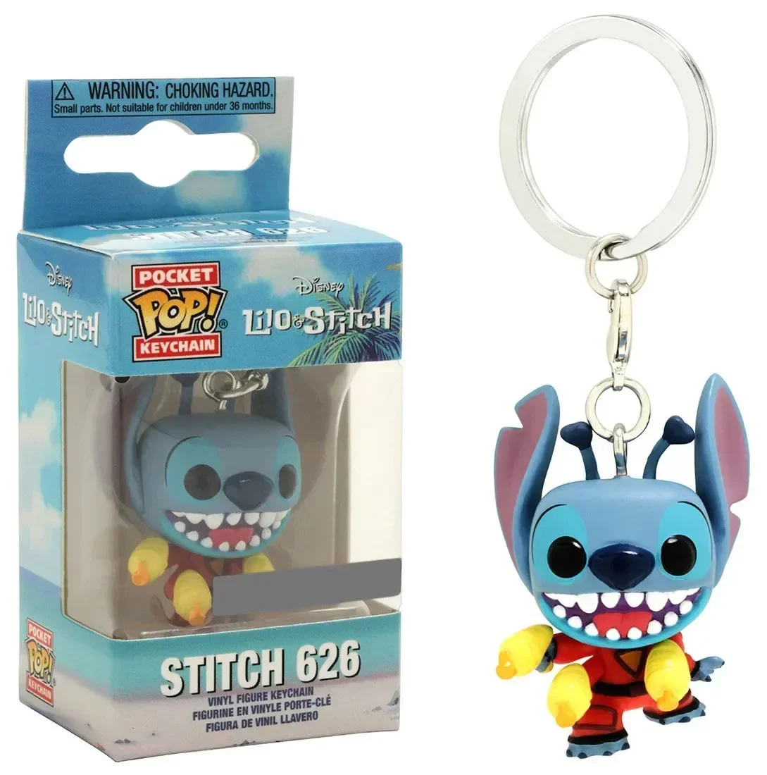 FUNKO POP Disney Stitch Elvis Stitch verano Stitch626 Stitch en la bañera durmiendo Hula Stitch llavero juguete llavero Juguetes