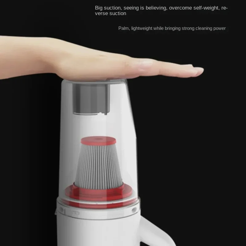 Беспроводная вакуумная швабра: ручная подметальная машина с высоким всасыванием, пылесос для шерсти домашних животных 2-в-1, встроенное всасывание и уборка для уборки