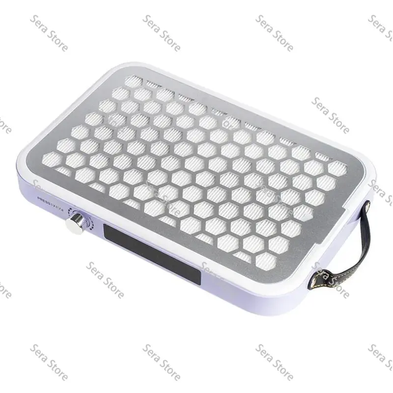 Nail Dust Remover Dual Turbine Strong Suction Nail Vacuum Cleaner for Manicure with Removable Filter Speed Adjustable