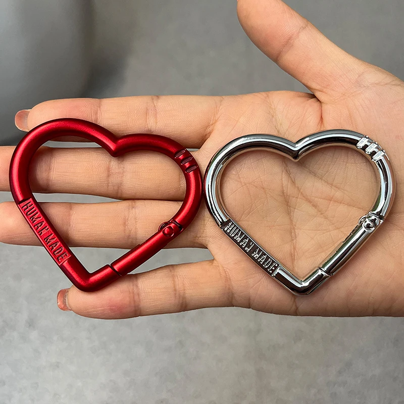

1Pc Love Heart Letter Carabiner Keychain Bag Clip Hook Portable DIY Open Metal Buckle Connecting Hooks Accessories
