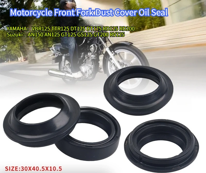 

Мотоцикл 30X40,5X10,5 мм передняя вилка демпфер сальник пылезащитное уплотнительное кольцо для YAMAHA YBR125 TTR125 DT125 DT175 RD125 Suzuki AN150