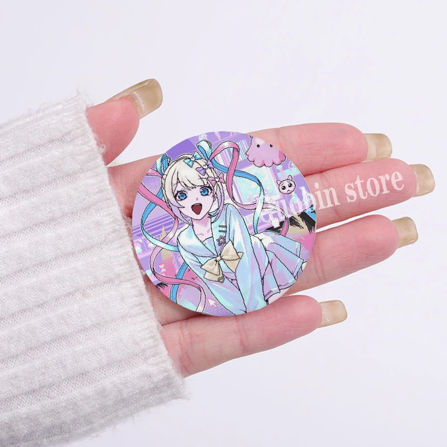 Hot Needy Girl Overdose Game Button Pin Cute Anime Character Cartoon Brooch Badge for Backpack Accessories Decor Fans Collect