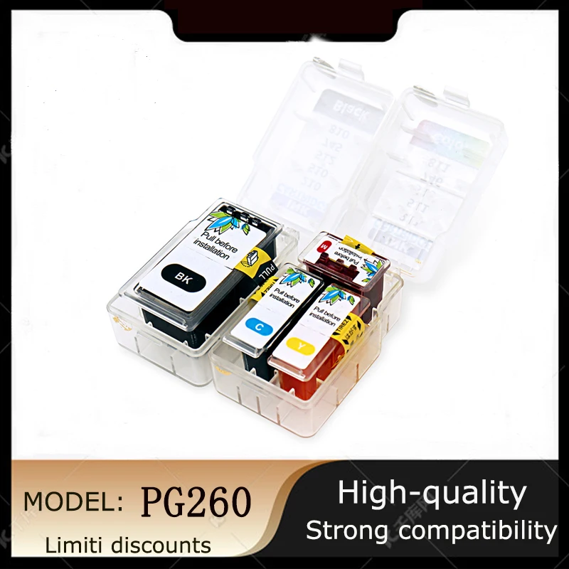 Vilaxh Smart Cartridge Refill Kit PG260 CL261 Cartridge For Canon PIXMA MG2120 TS5120 MG2220 MG3120 MG3122 MG3220 MG3222