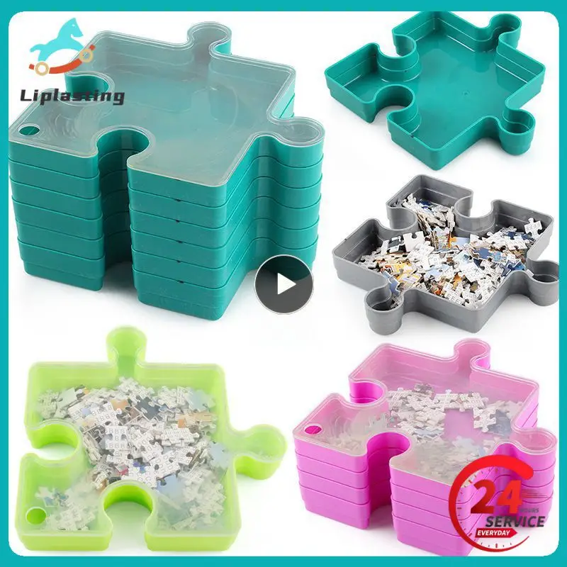 

Puzzle Storage Box 6-layer Splicing Sorting Storage Saving Space Box Desktop Handy Office Keeping Puzzle Toy Accessories