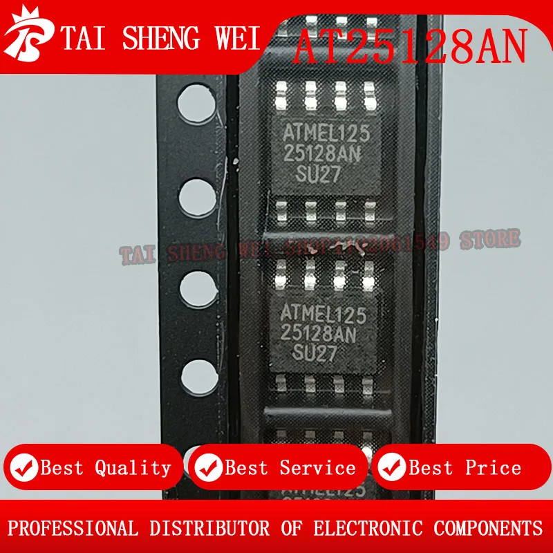 

10 шт. AT25128AN 25128AN ATMEL12525128AN SOP-8 SOP8 SMD IC новый оригинальный