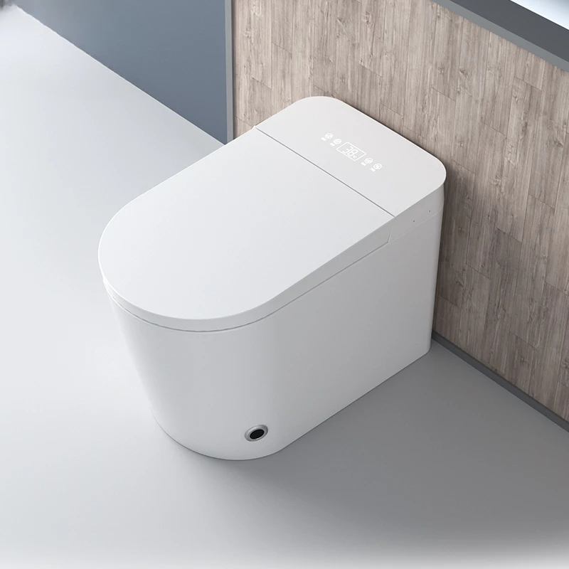 

Small apartment integrated smart toilet has no water pressure limit, induction siphon household