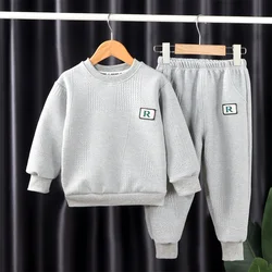 Autumn Children Sweatshirt Sets New Boys Girls Spring Casual Suit Kids Fashion Daily Suit Teenager Sports Clothing 1-14 Years