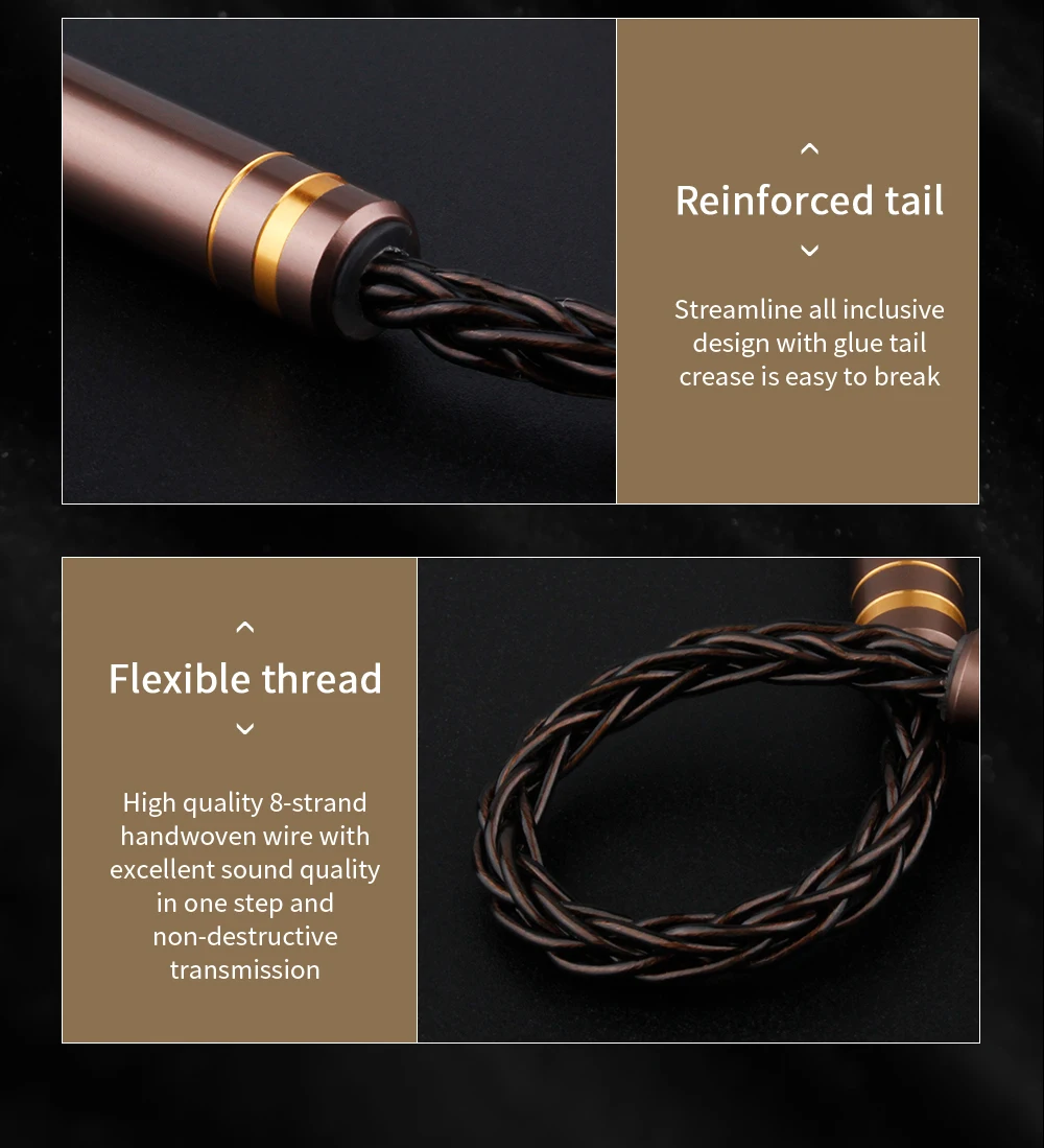 12-adriges 2.5/3.5/4,4mm Maleto 2.5/3.5/4,4mm symmetrisches Audio-Konvertierungs kabel Kopfhörer kabel für Audio-Kopfhörer verstärker – Detail 5