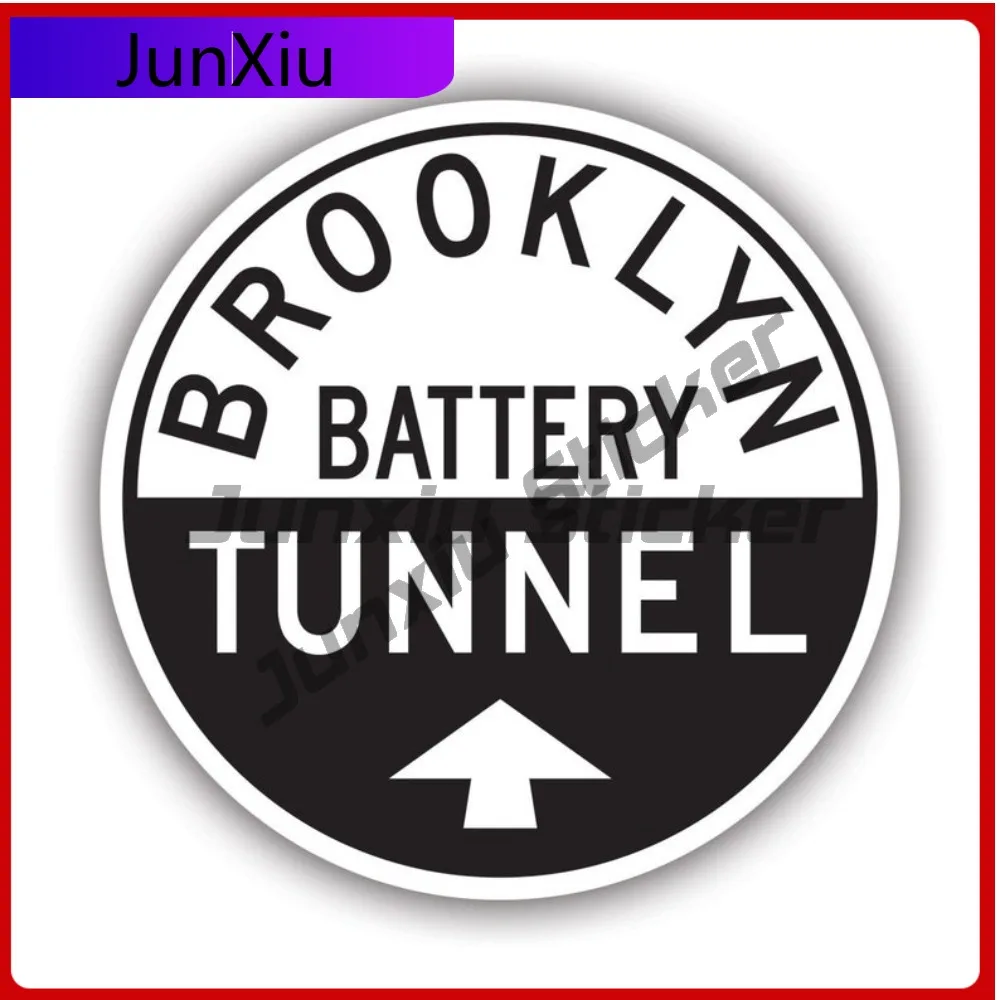 

Brooklyn Battery Tunnel Sign Sticker Creative Decals Uv Protected Hugh Carey Manhattan Brooklyn Tunnel People Auto Decor Car