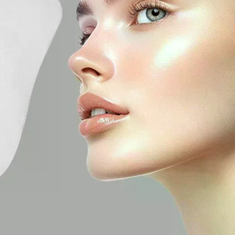 1Pcs Stainless Steel Gua Sha Scraper Massager For Face Neck Body Guasha Massage Tool Facial Skin Care Guasha Board Face Massager