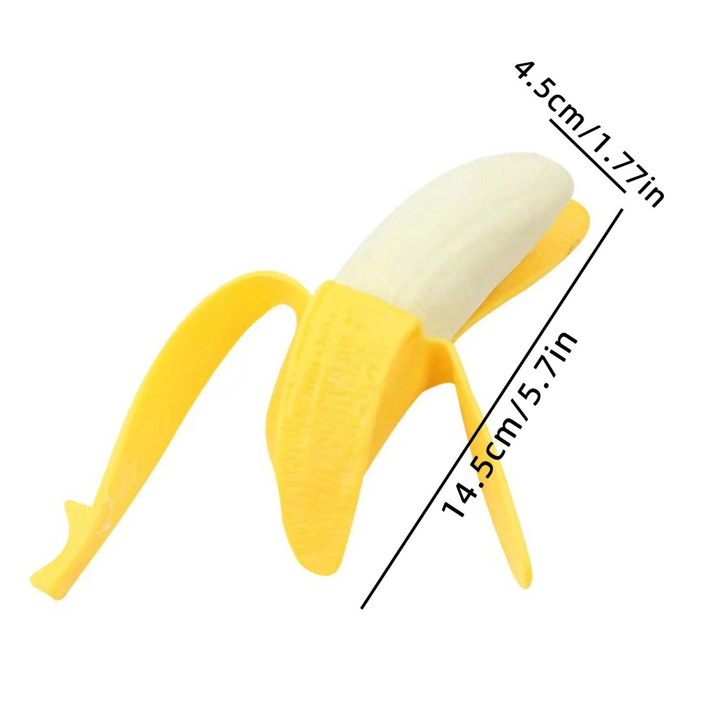 Mocking peeled bananas, squeezing and releasing stress, simulating fruits, stress relieving toys, creative pranks