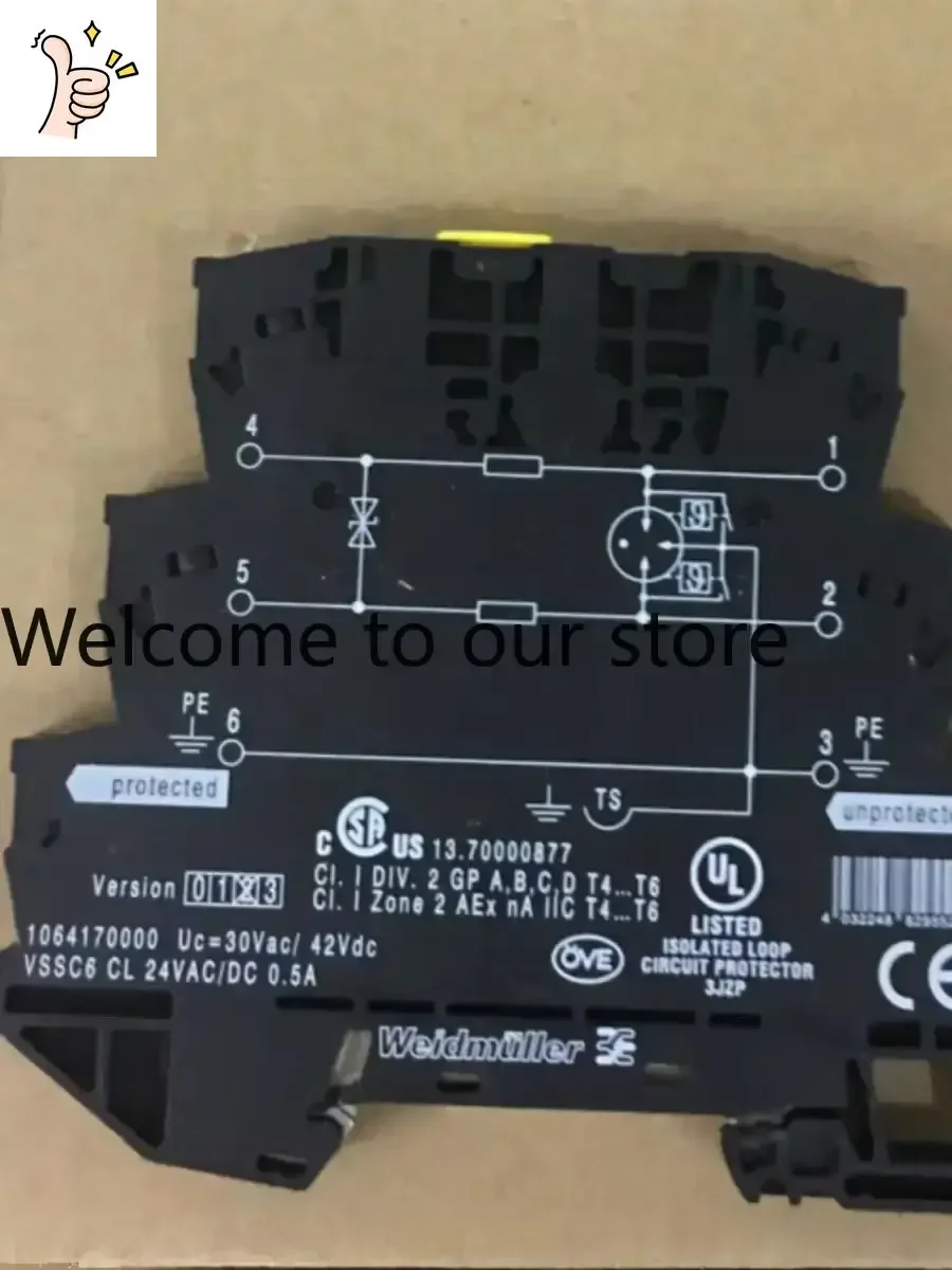 2026.4 VSSC6 CL 24VAC/DC 0.5A Weidmuller Terminal Surge Protector 1064170000