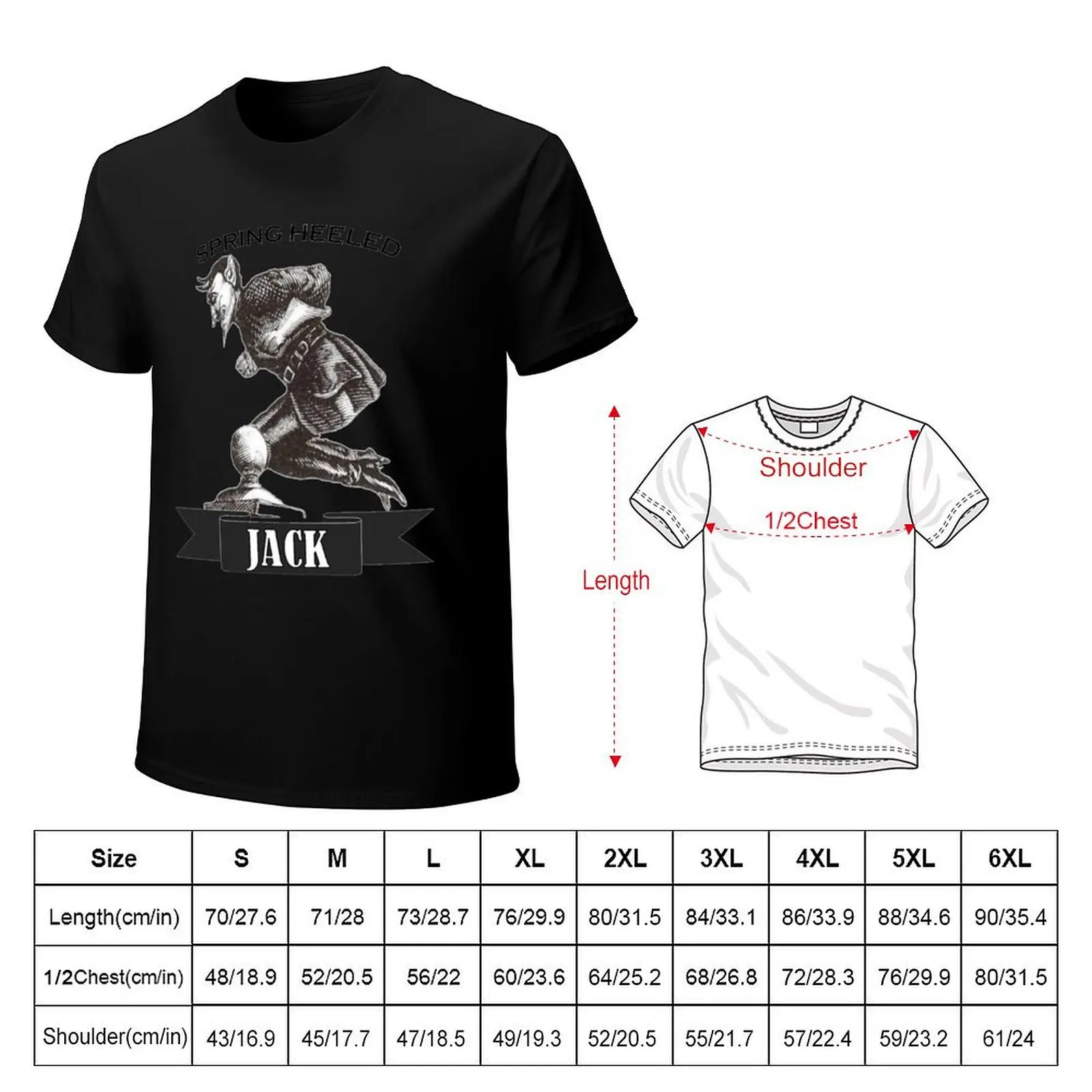 SPRING HEELED JACK T-Shirt sweat anime anime clothes customs design your own funny t shirts for men