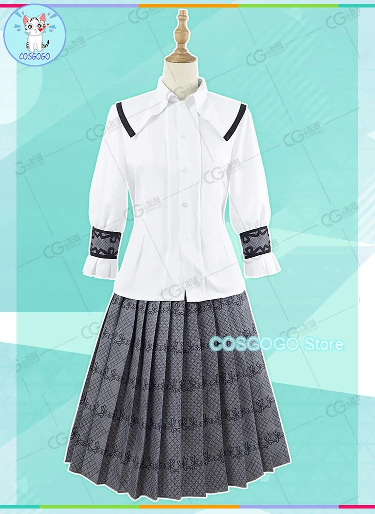 COSGOGO Gioco PJSK Hinomori Shizuku/Hanasato Minori Costume Cosplay Abiti di Halloween Abbigliamento donna