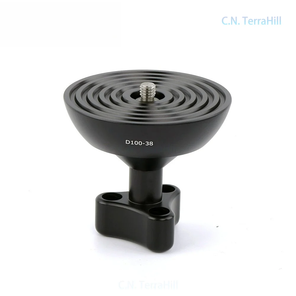 100mm Half Ball Bowl to Flat Base Tripod Adapter Camera Mount Head Base