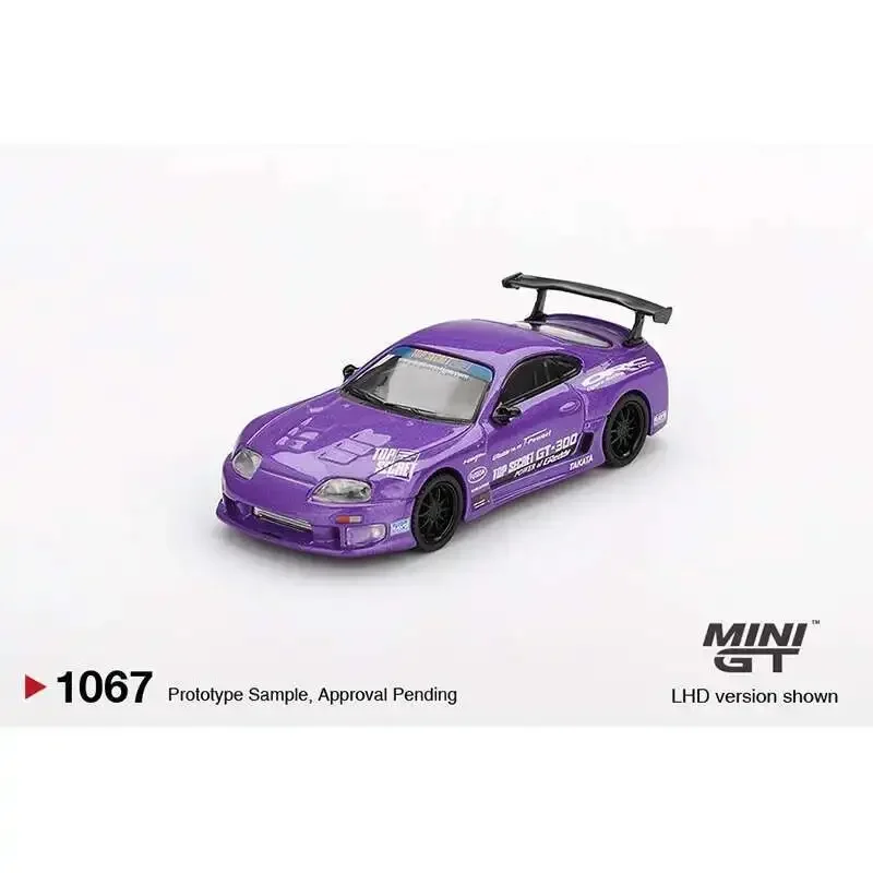 PreSale MINIGT 1067 1:64 Toyota Supra A80 Top Secret GT 300 Top Secretสีม่วงDiecastรถคอลเลกชันรุ่นของเล่น