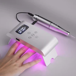 35000 rpm nail polisher polishing and baking lamp two-in-one manicure phototherapy machine rechargeable nail polisher