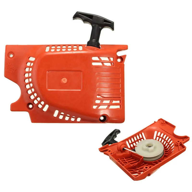 A26F-For Chinese Chainsaw Rewinder Pull Recoil Starter 45CC 52CC 58CC 4500 5200 Fits Red Raptor Lawn Mower Engine Motor Parts