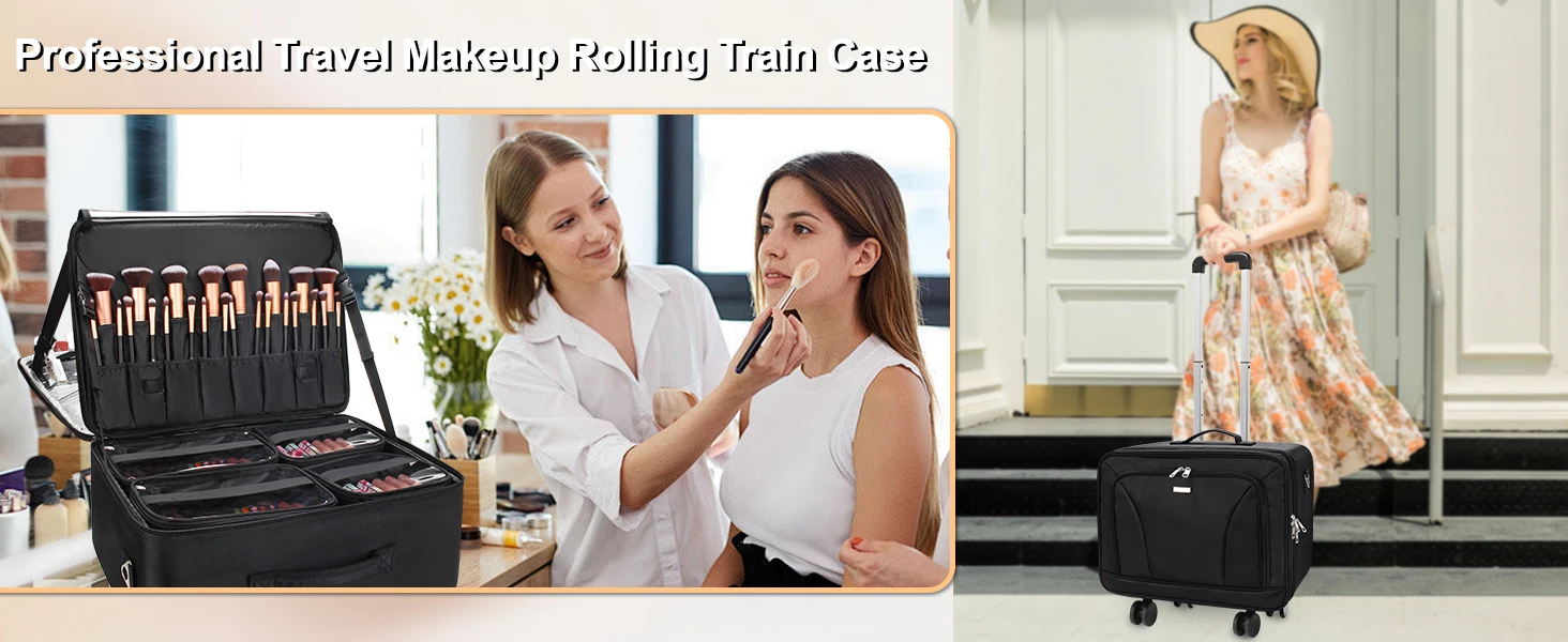 rolling makeup case