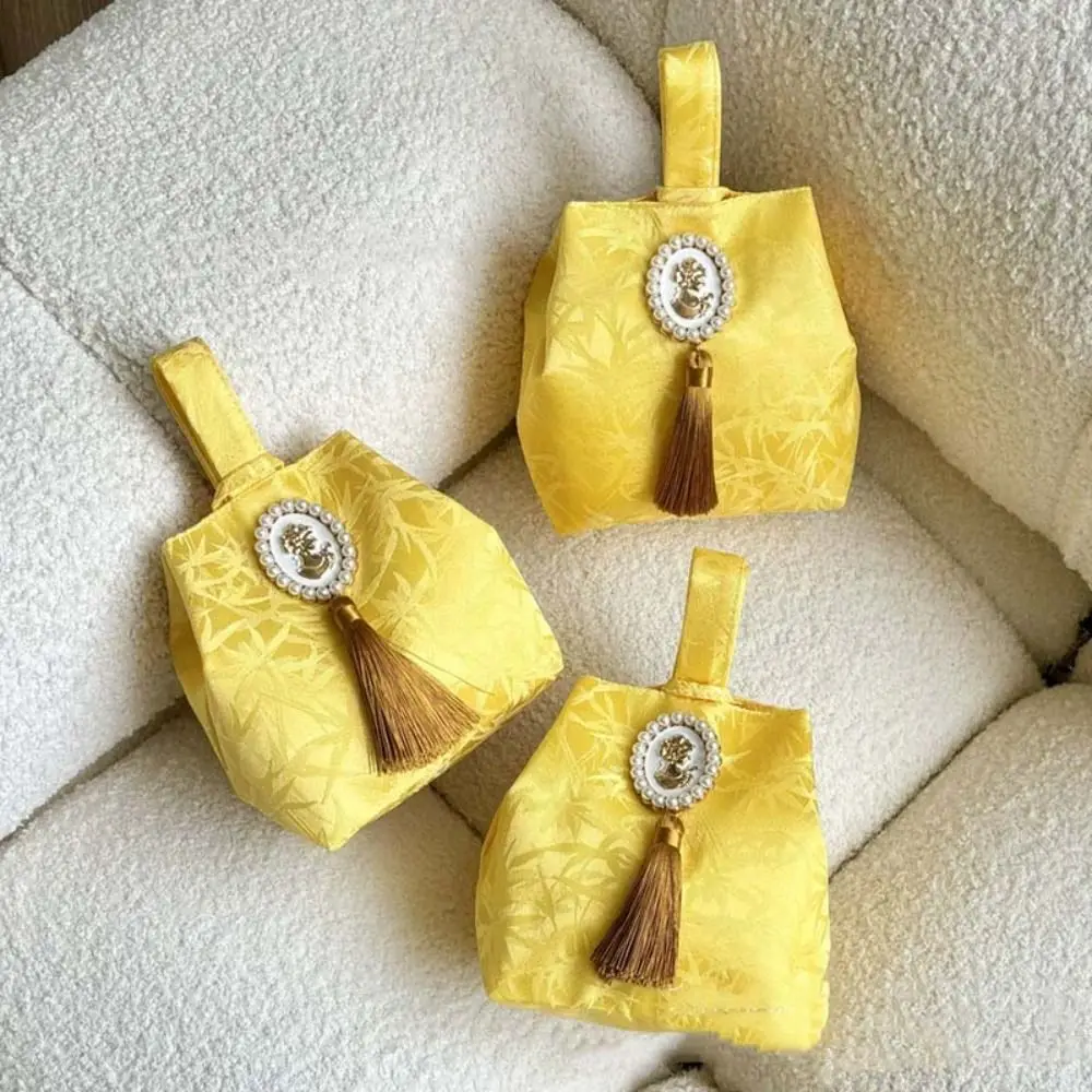 

Портативная подвеска с цветком и кисточкой, сумка на запястье с принтом, темпераментная сумка в китайском стиле, сумка для макияжа, сумка для мелких предметов для девочек