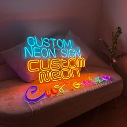 Private Neon Signs Can Custom Led Indoor Outdoor Decoration For Wedding Business Logo Bar Name DIY Japanese Anime Wall Neon Ligh