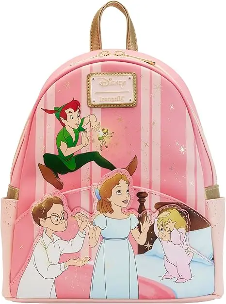 Peter Pan You Can Fly 70th Anniversary Double Strap Shoulder Bag Purse Women Bag for Girls PU Leather Schoolbag Cartoon Baby