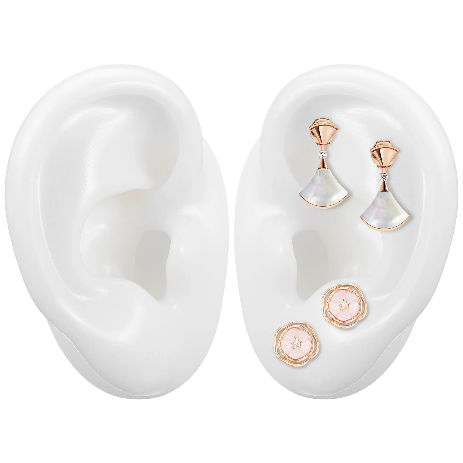 

Artificial Ears Fake Model Plugs Imitation Mold Silicone Human Silica Gel Models Baby Kids Buds