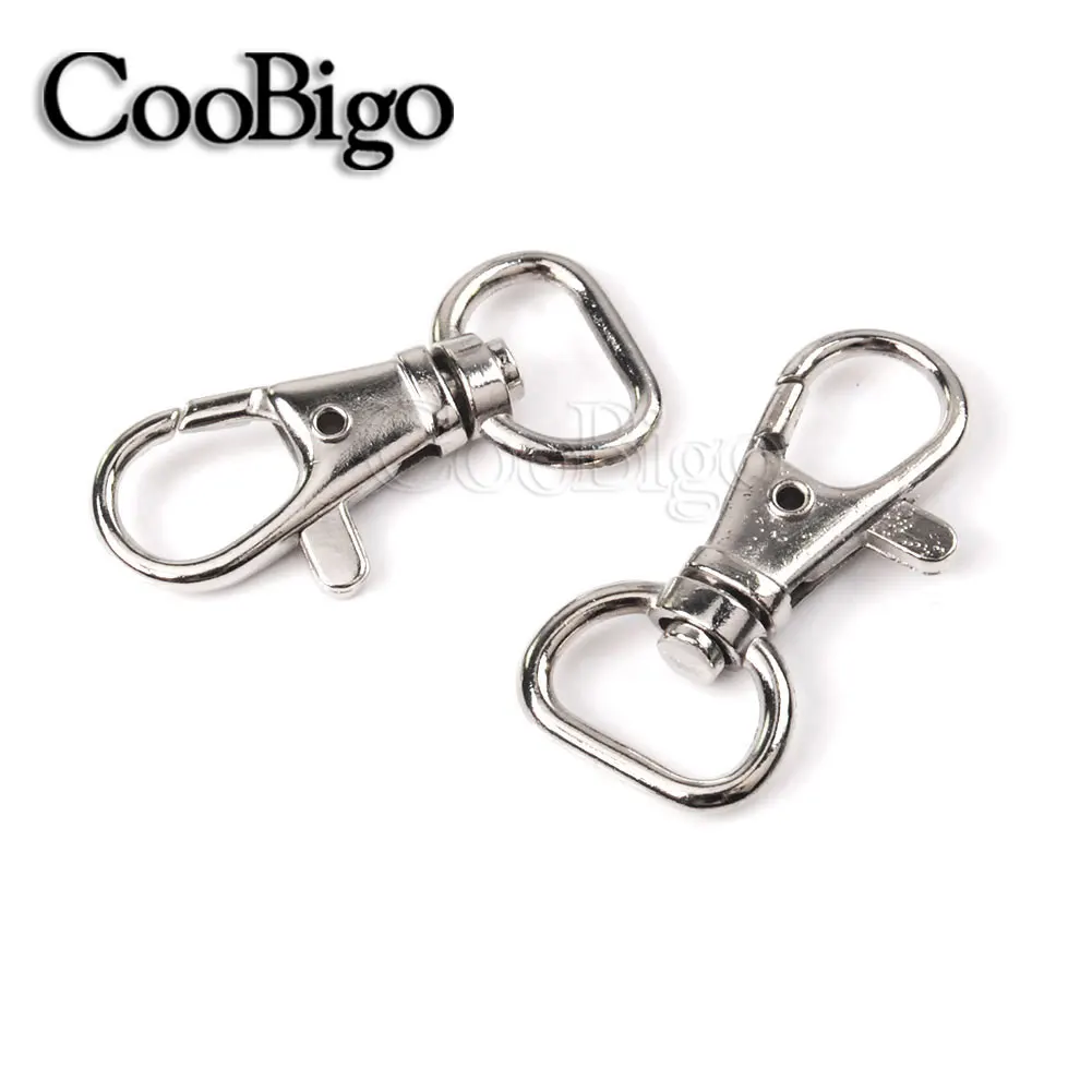 10pcs Swivel Key Holder Keyring Set, Metal Clips