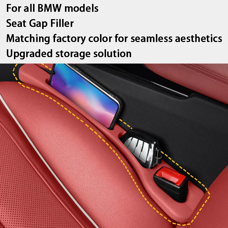 

Car Seat Gap Filler Drop Seat Gap Fillers Between Seat And Console Stop Things From Dropping For BMW 4 Series i4 G26 2020-2023