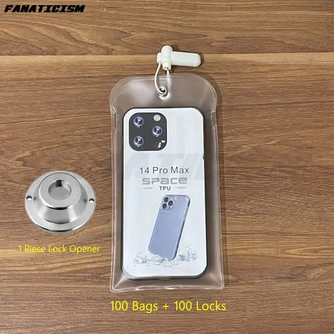100 sets Reusable Anti Camera Bag No Photography Allowed Phone Bags Security Bag Transparent Matte PVC Bag For Wedding Party