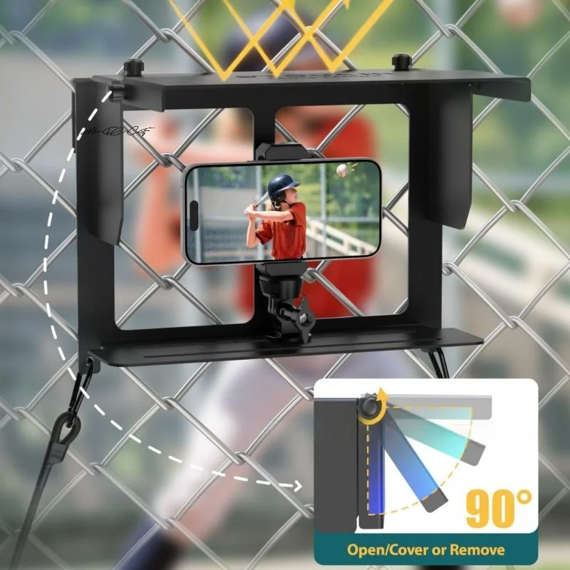 

1 Piece Stable Camera Mount For Recording Tennis Games Cell Phone Fence Mount For Sports Camera